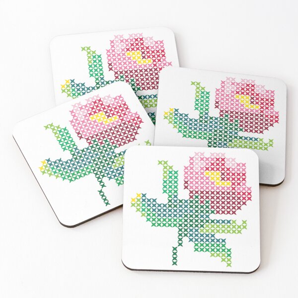 Item preview, Embroidery Vera Flower designed and sold by MeliBeeOrganic.