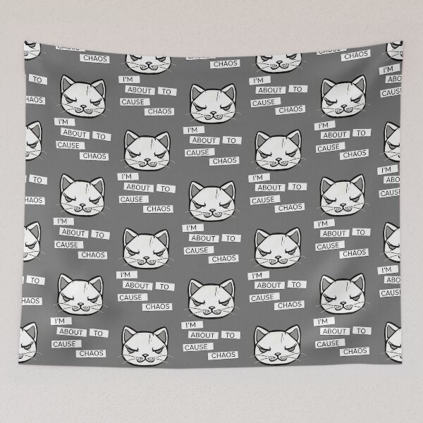 Item preview, Cat Causing Chaos designed and sold by A. Koh.