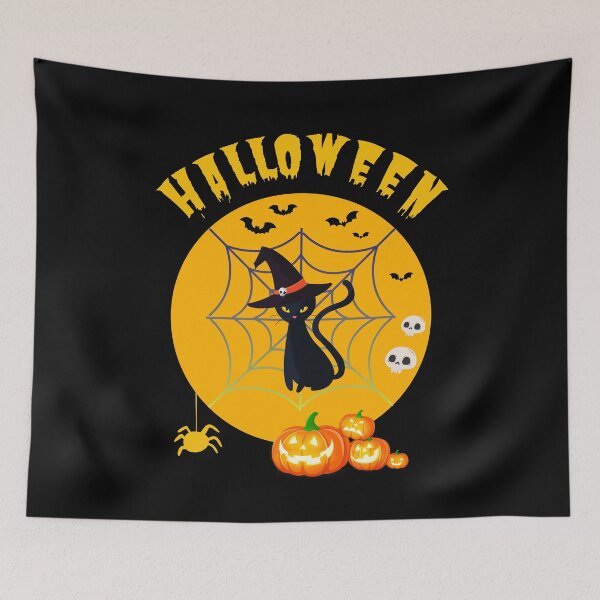 Item preview, Halloween cat 35 designed and sold by ThanaDesign.