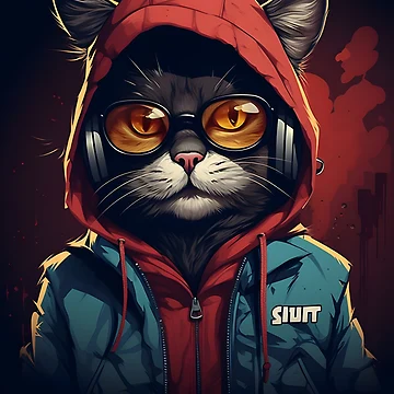 Artwork thumbnail, Cat Rapper by somruedee
