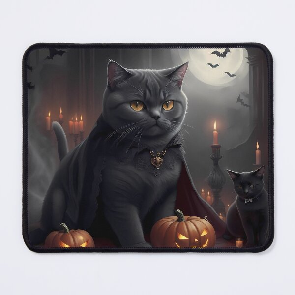 Item preview, Gothic British Shorthair Vampire designed and sold by purrfect pattern.