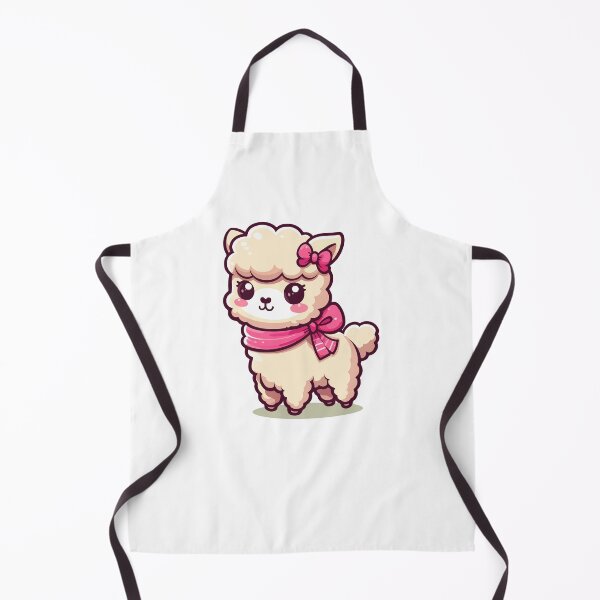 Item preview, Linda alpaca con bufanda rosa designed and sold by damomonkey.