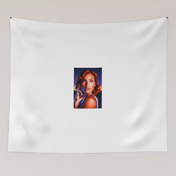 Item preview, beautiful woman against the backdrop of the night city designed and sold by Artzspace.