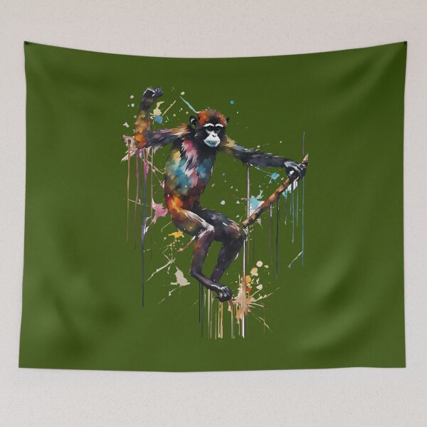 Item preview, Spider Monkey Watercolour Art designed and sold by Darren Wilkes.