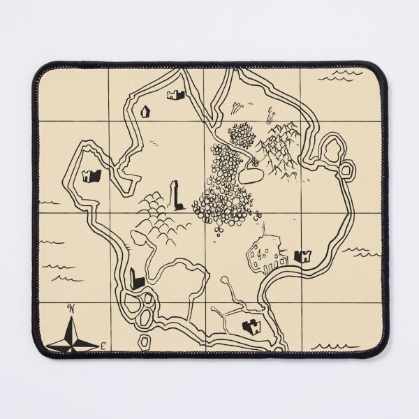 Item preview, Inktober day 5, Map designed and sold by Wayne Brown.