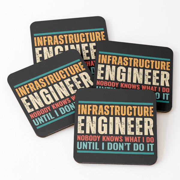Item preview, Retro Funny Infrastructure Engineer - Nobody Knows What I Do designed and sold by kamrankhan.