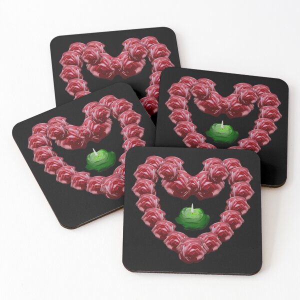 Item preview, rose heart and a candle of love designed and sold by Pepita Selles.