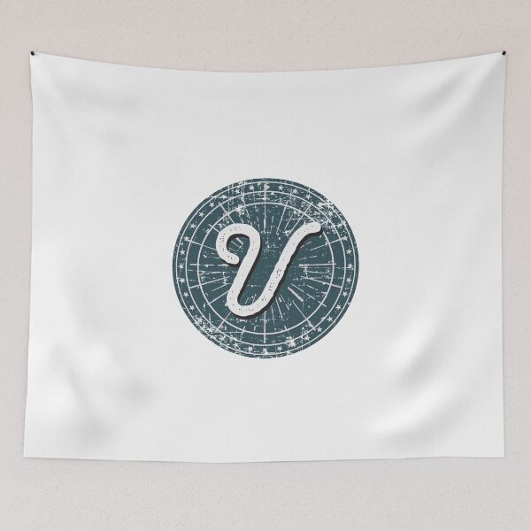 Item preview, Monogram U Vintage Sunburst Circle designed and sold by simplymonogram.