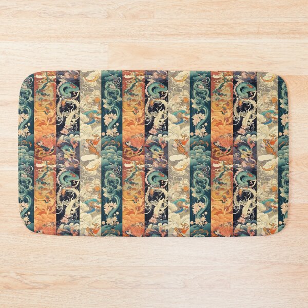 Item preview, Four Sacred Beasts Seamless Pattern designed and sold by exitbird.