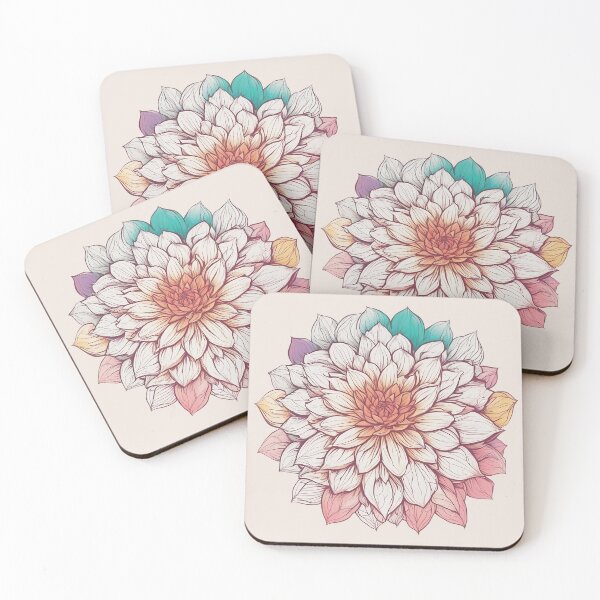 Item preview, Colorful Dahlia Bloom Flower designed and sold by DesignDrifts.