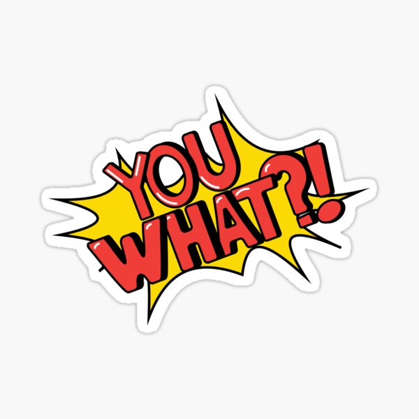 Classic Comic Font Speech Bubble Stickers Sticker for Sale by Charcoalart