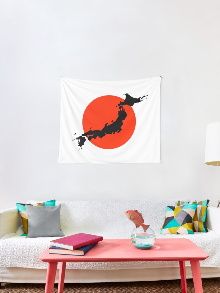 rising sun tapestry