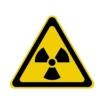 Artwork thumbnail, Radioactive Symbol Warning Sign - Triangular by ScienceCorner