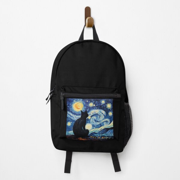 Item preview, Van gogh Inspired Starry Night Cat Painting designed and sold by Vangoholic.