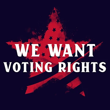 Artwork thumbnail, We Want Voting Rights. Civil Rights  by Rebel-Design