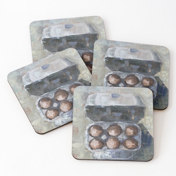 Item preview, Pintura Al Óleo Media Docena De Cartones De Huevos designed and sold by Anne Marie Propst.