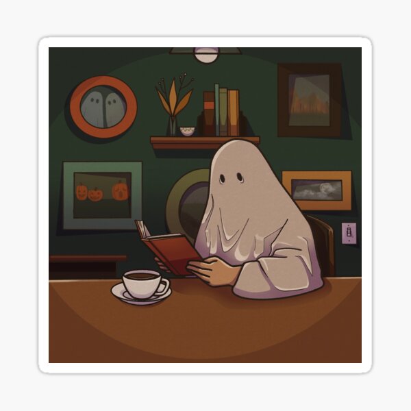 Item preview, Ghost Book Nook designed and sold by chocobuh.