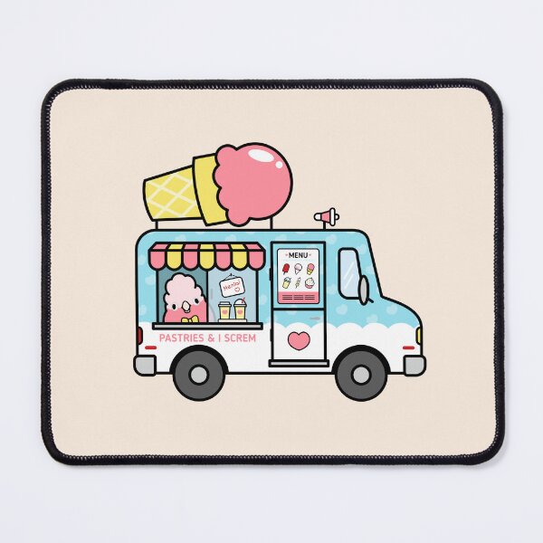 Item preview, Ice Cream Truck Bird - Galah Cockatoo designed and sold by birdhism.