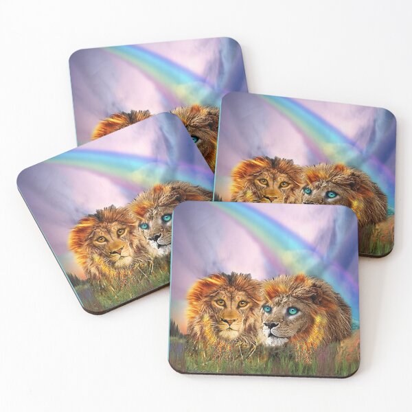 Item preview, Two Lions and a Rainbow designed and sold by Patricia Brown.