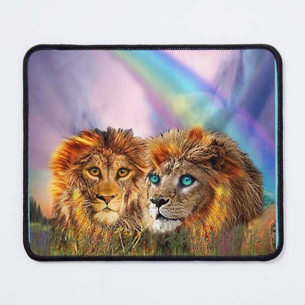 Item preview, Two Lions and a Rainbow designed and sold by Patricia Brown.