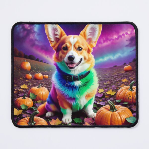 Item preview, Neon Rainbow Fantasy Halloween Space Corgi Puppy designed and sold by The Devil That You Forgot.