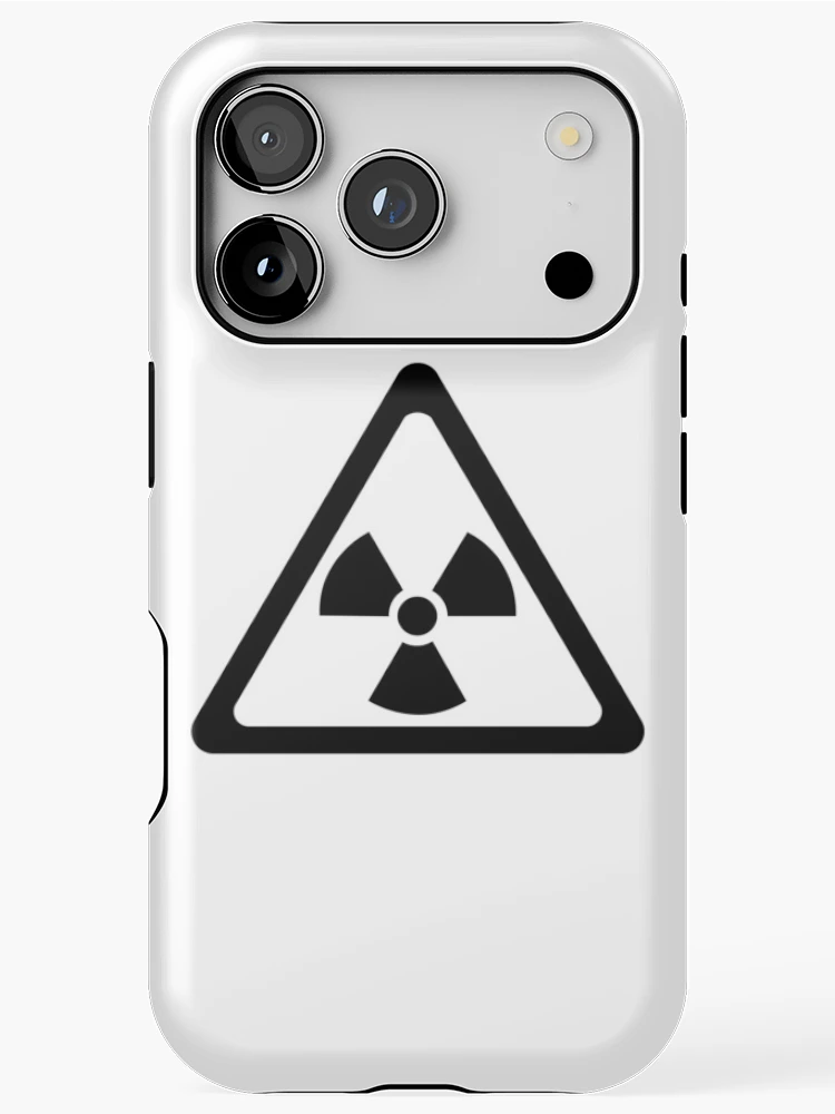 Thumbnail 1 of 4, iPhone Case, Radioactive Symbol Warning Sign - Triangular designed and sold by ScienceCorner.