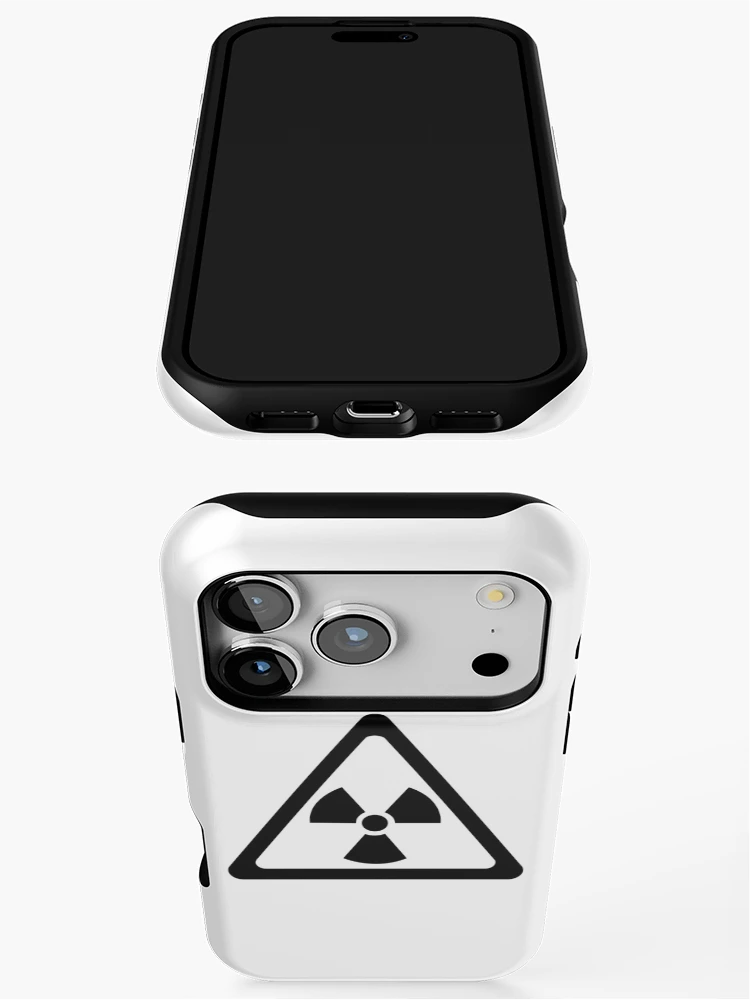 Thumbnail 3 of 4, iPhone Case, Radioactive Symbol Warning Sign - Triangular designed and sold by ScienceCorner.