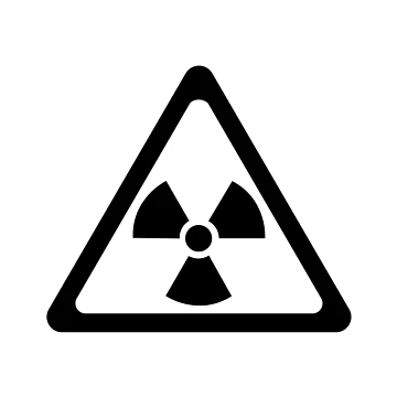 Artwork thumbnail, Radioactive Symbol Warning Sign - Triangular by ScienceCorner