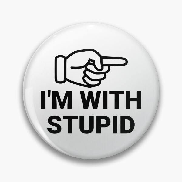Item preview, I'm with stupid. Funny t-shirt, sticker. designed and sold by mallufun.