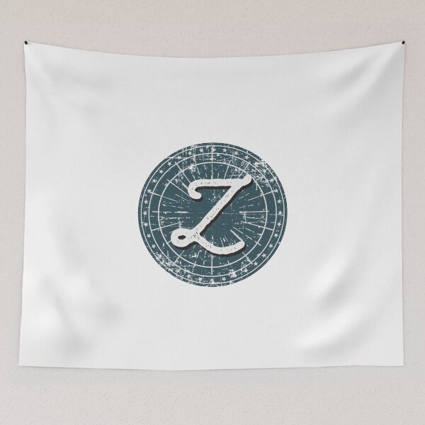 Item preview, Monogram Z Vintage Sunburst Circle designed and sold by simplymonogram.