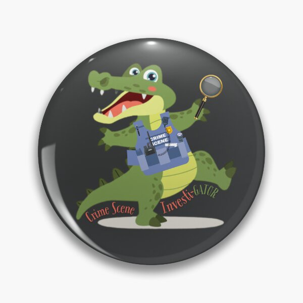 Item preview, Crime Scene Investi-Gator Sticker designed and sold by SceneOfTheCrime.