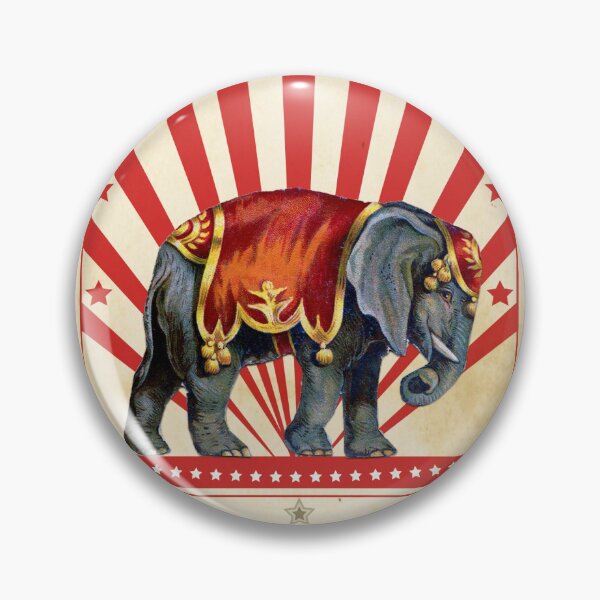 Item preview, Vintage Circus Elephant designed and sold by CottageBunny.