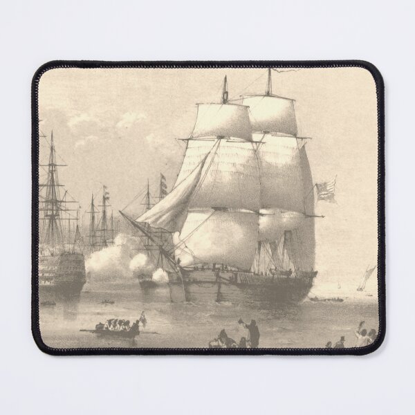 Item preview, Colonial Ship (B&W) designed and sold by LansingOLeary.