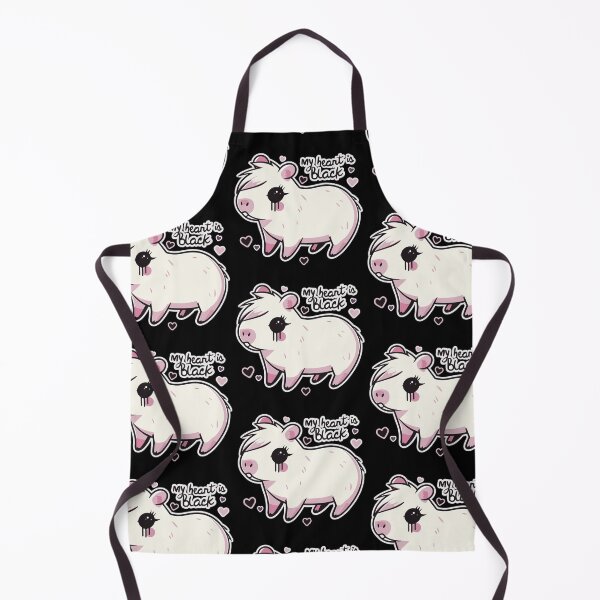 Item preview, Dramatic Guinea Pig My Heart Is Black Goth designed and sold by SubtleSplit.