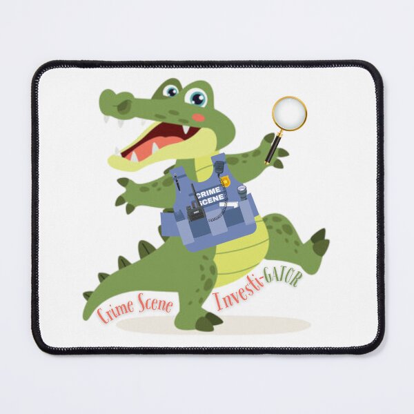 Item preview, Crime Scene Investi-Gator Sticker designed and sold by SceneOfTheCrime.