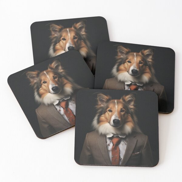 Item preview, Collie Dog in Suit designed and sold by Merchgard.