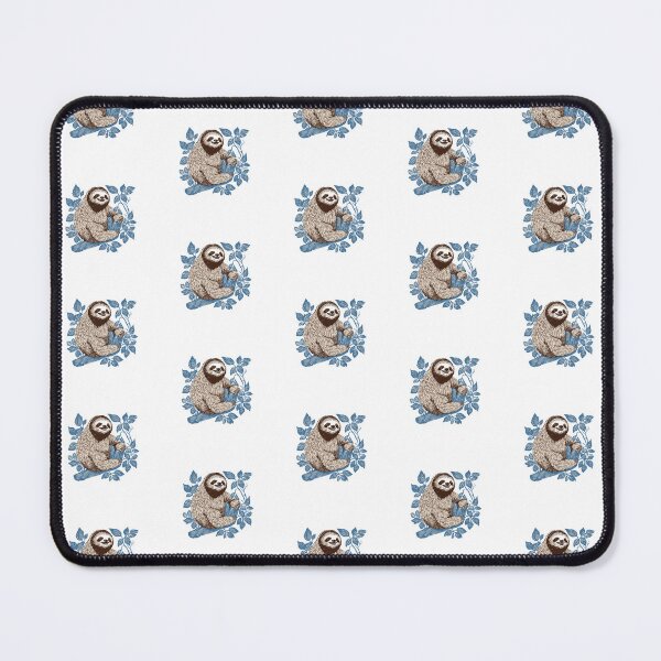 Item preview, Sloth pattern print on white  designed and sold by Kr3uzberg.