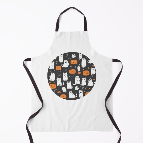 Item preview, Halloween party patten cute ghost jack-o’-lantern cat designed and sold by teacherpeiyuan.