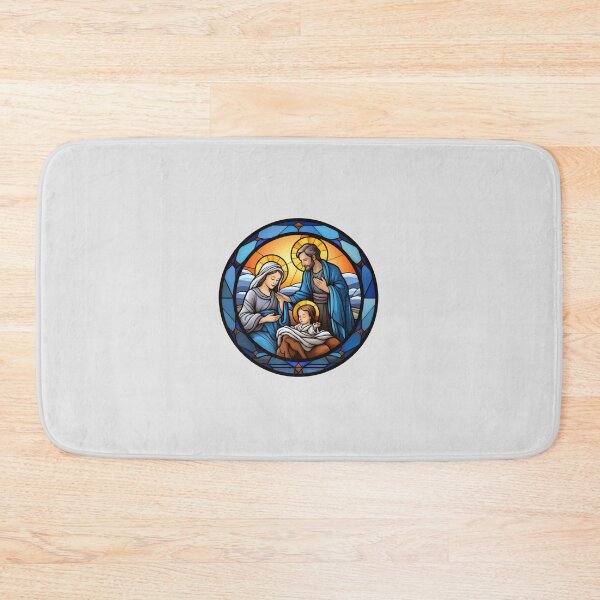 Item preview, Nativity stained glass sticker 1 designed and sold by vialgames.
