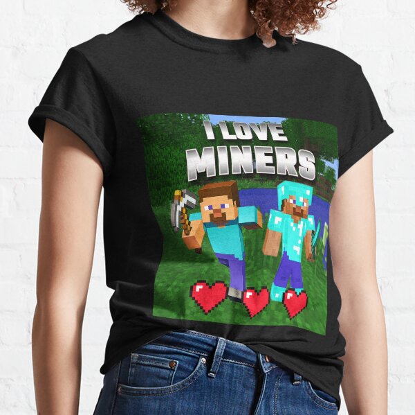 I Love Miner Funny I Love Mincraft Gamer Funny Game Lover Matching