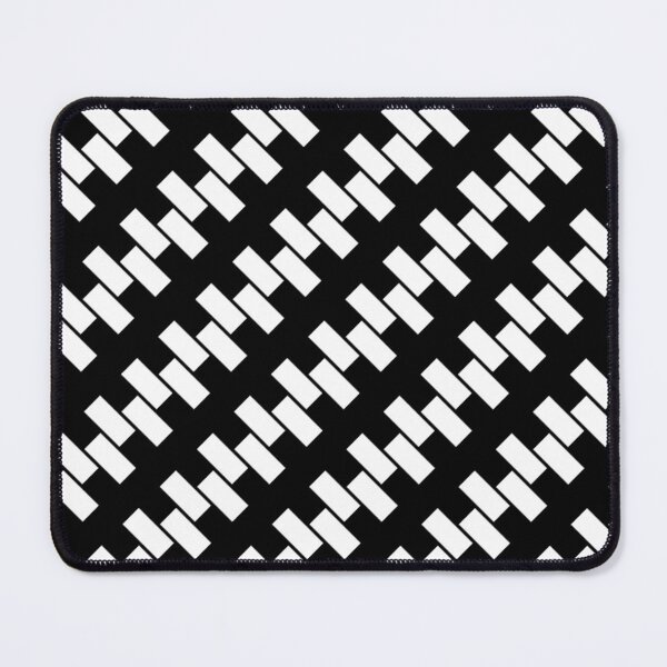 Item preview, Black and White Blocks Bricks Rectangles On Diagonal Scandinavian Pattern, Minimal Geometric, Op Art, 60s Retro designed and sold by PenguinForests.