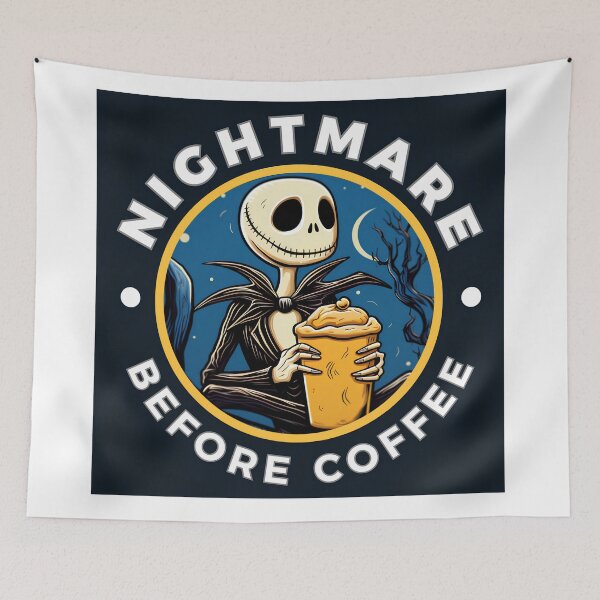 Item preview, "As Jack grapples with the morning darkness, join him in the Nightmare Before Coffee, where every chapter awakens a new twist." designed and sold by Cre8tive  inc.