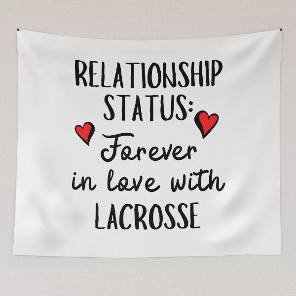 Item preview, Relationship Status: Forever in love with lacrosse designed and sold by TheGreenGoat.