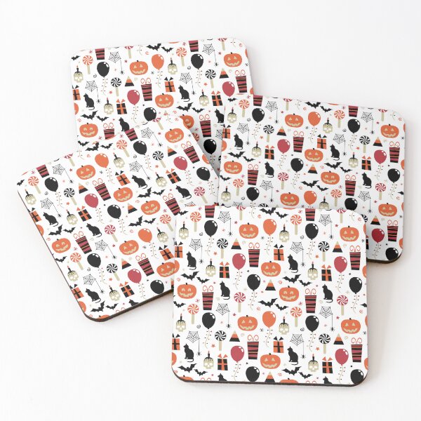Item preview, Halloween Skulls Bats Spiders Pumpkins Party Pattern designed and sold by Blue-Banana.
