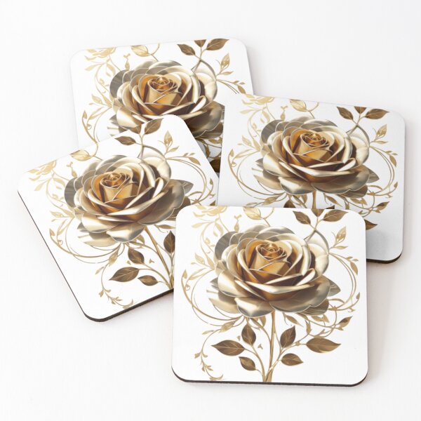 Item preview, A Single Golden Rose Design 002 designed and sold by Alexis Art Collection.