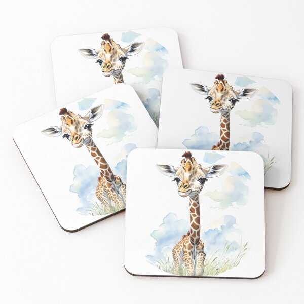 Item preview, Baby Giraffe Watercolour Design designed and sold by Wolfheartart.