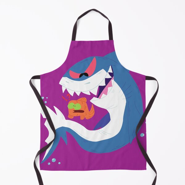 Item preview, Shark and little fish cartoon print designed and sold by CryStar-Chaos.