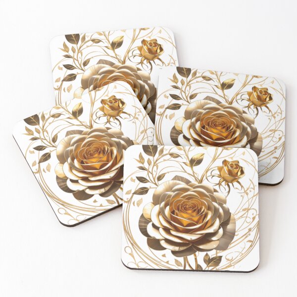 Item preview, A Single Golden Rose Design 003 designed and sold by Alexis Art Collection.