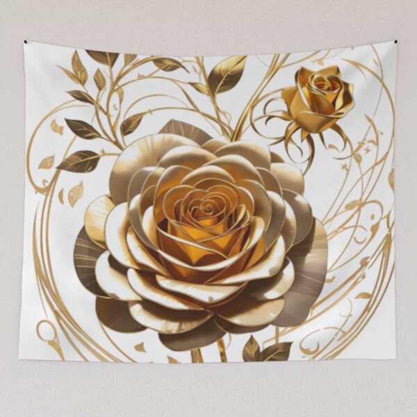 Item preview, A Single Golden Rose Design 003 designed and sold by Alexis Art Collection.