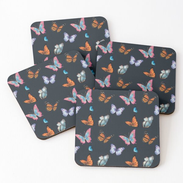 Item preview, Butterflies with colorful colors and sober background designed and sold by Shami23art.